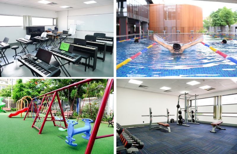 Khu vui chơi, giải trí, rèn luyện thể chất hiện tại SNA